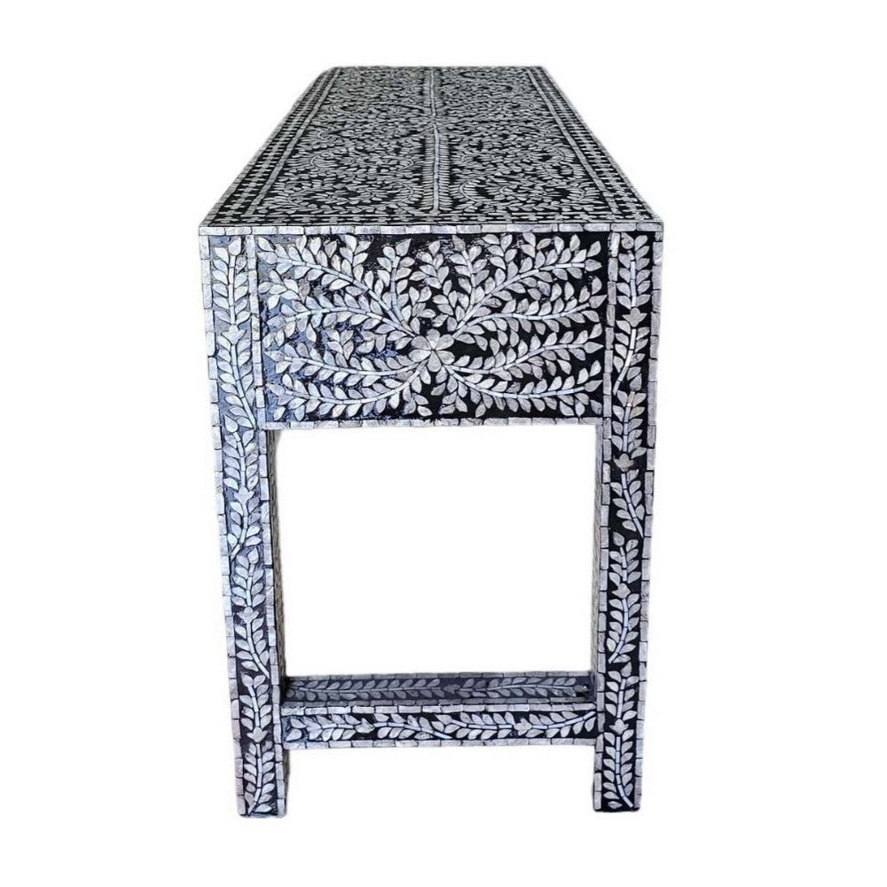 Pearlescent Opulence 3-Drawer Console Table