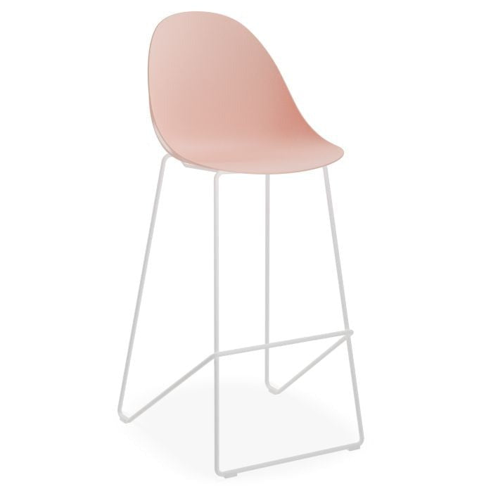Pebble Harmony White Base Stool 75cms (Available in 4 Colors)