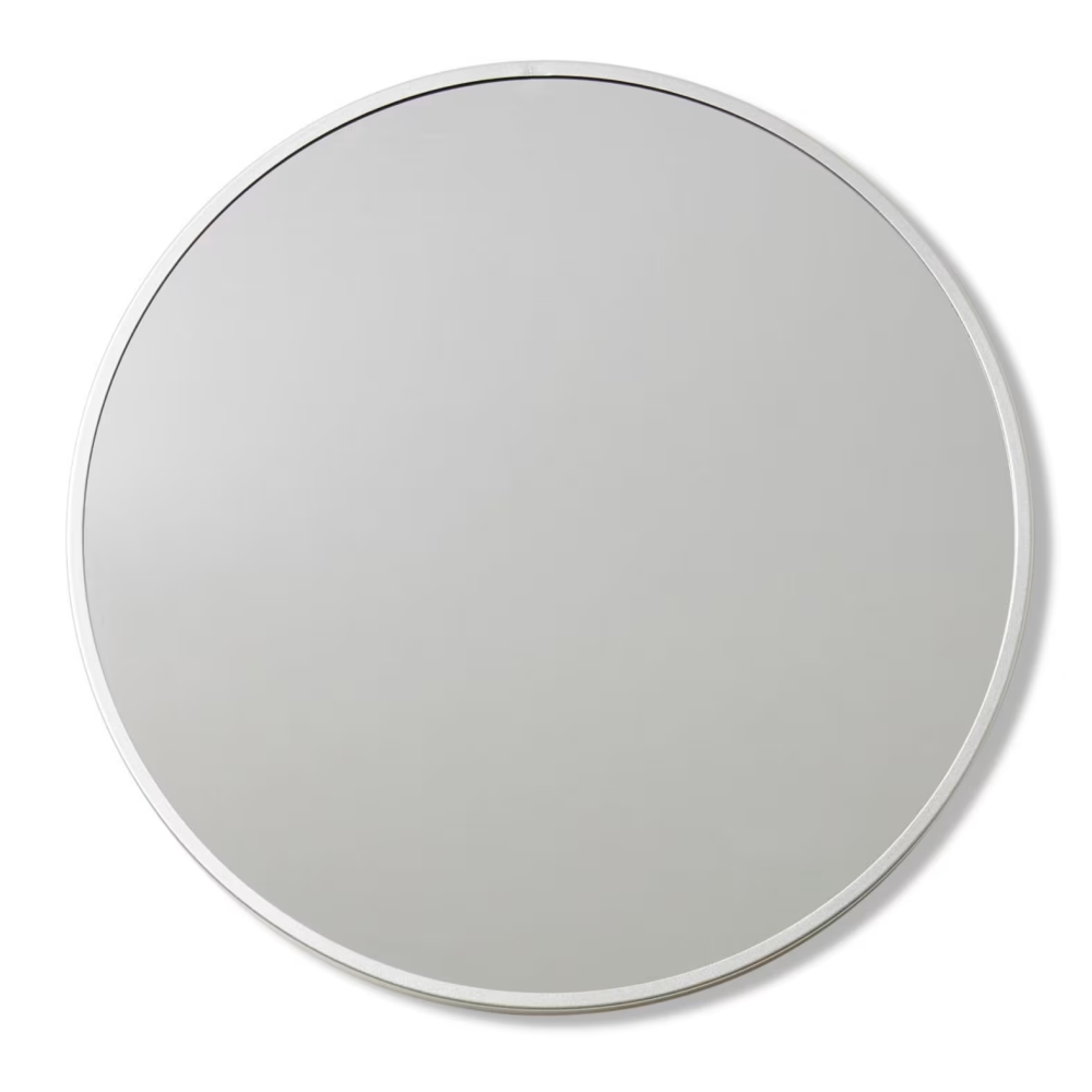 Perfect Living Room Wall Mirror White - 90 x 90cms