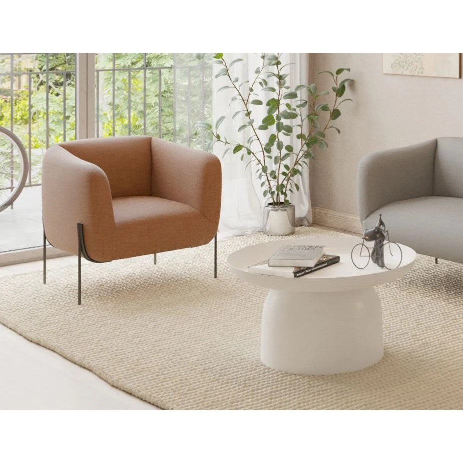 Personal Space Brown Single Seater Sofa (Available in 3 Frame Colors)