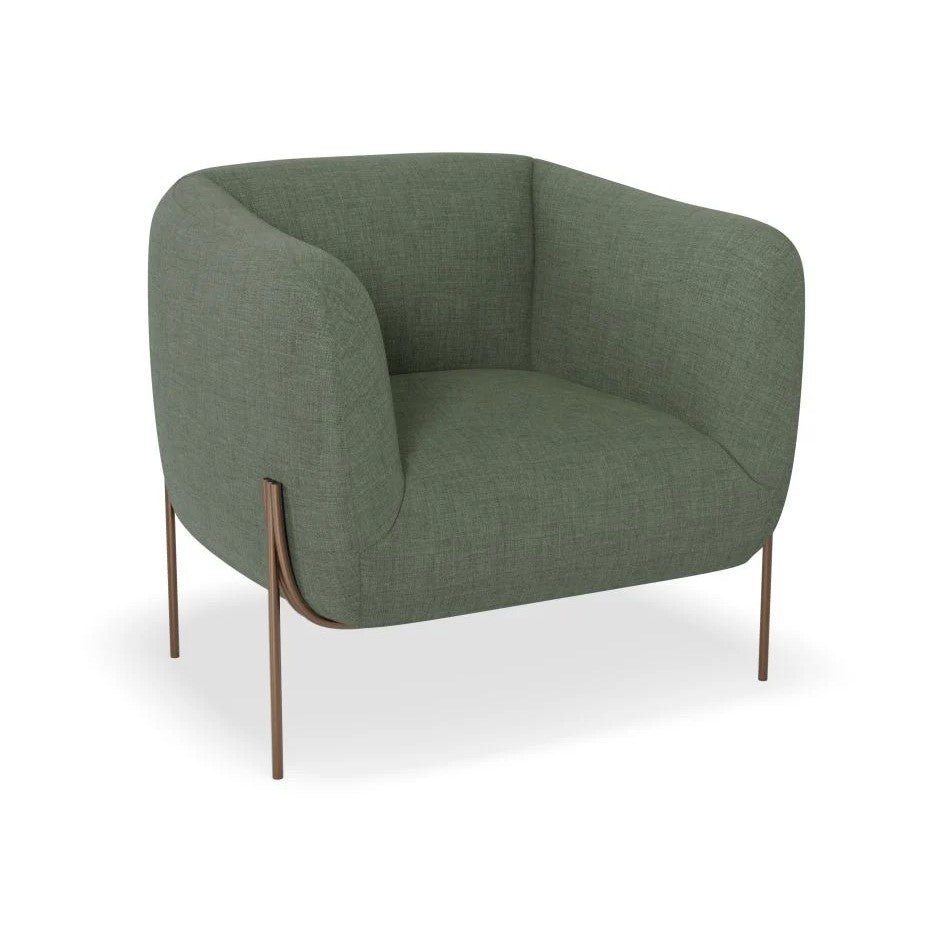 Personal Space Green Single Seater Sofa (Available in 3 Frame Colors)