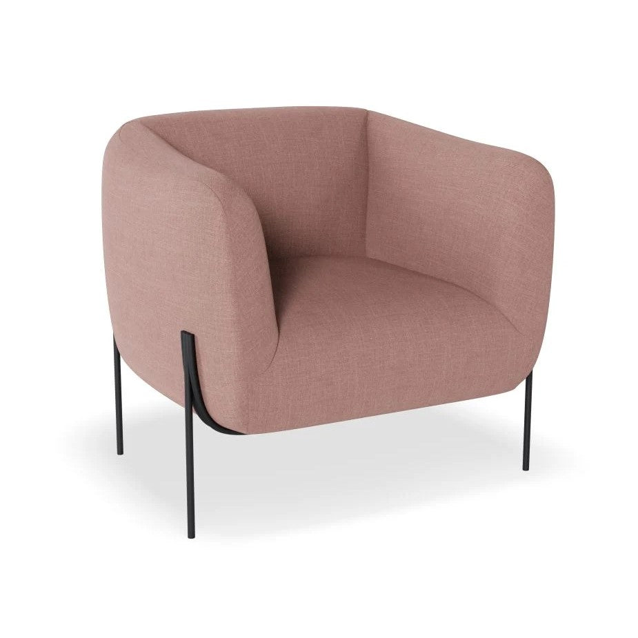Personal Space Pink Single Seater Sofa (Available in 3 Frame Colors)