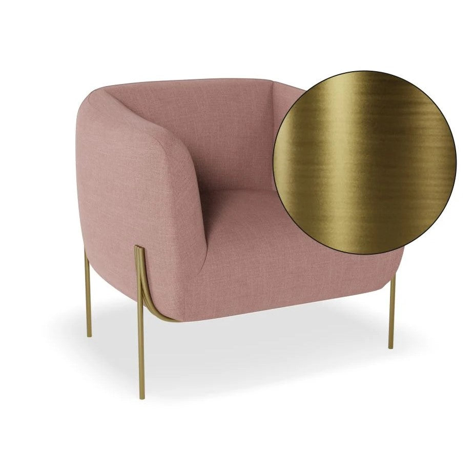 Personal Space Pink Single Seater Sofa (Available in 3 Frame Colors)