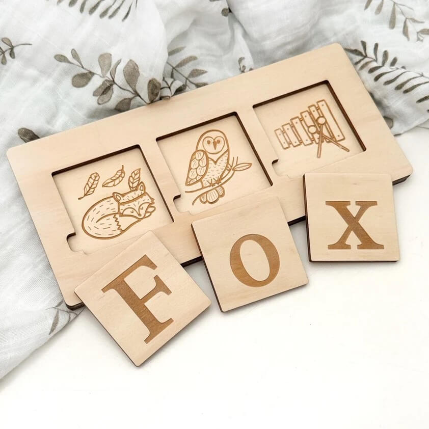 Personalised Kids Wooden NAME Puzzle (Choose from 3 to 8 letters)