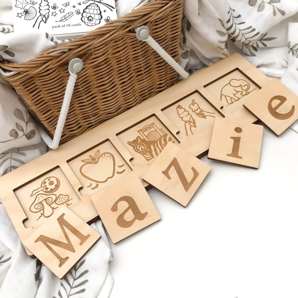 Personalised Kids Wooden NAME Puzzle (Choose from 3 to 8 letters)