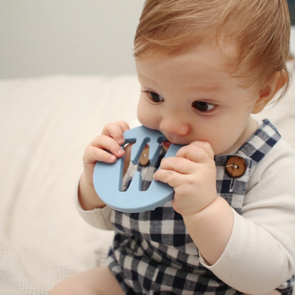 Personalised Silicone Cutout Design Alphabet Teether