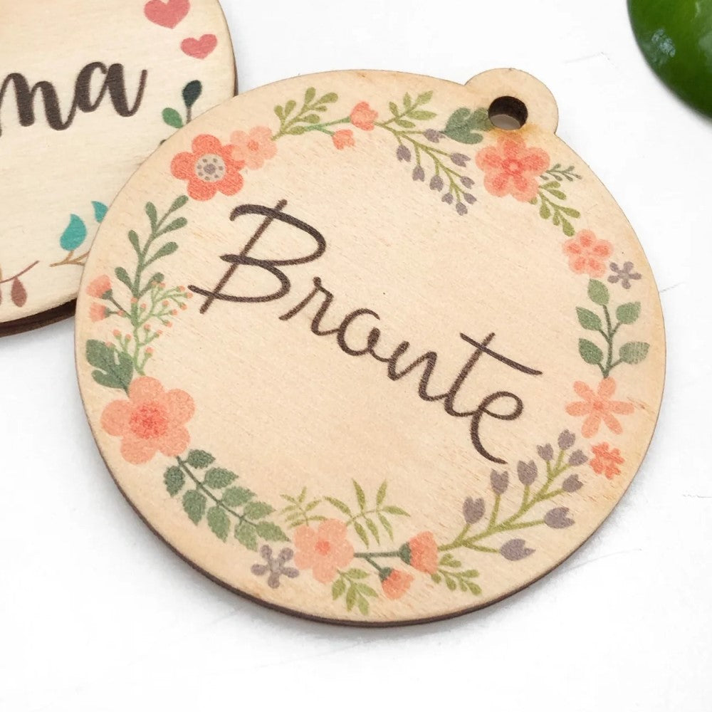 Personalised Timber Bag Tags (Choose from 9 Designs)