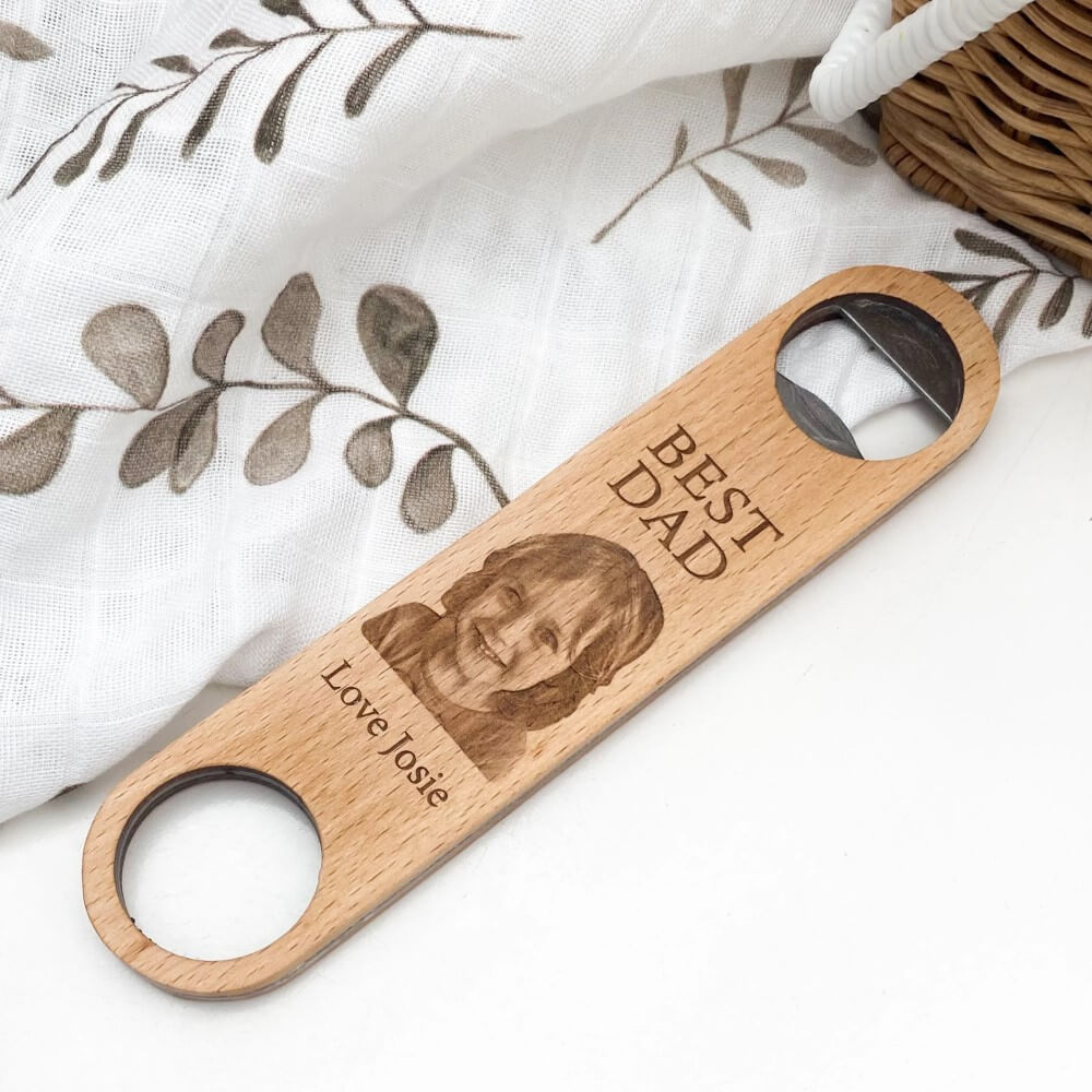 Personalised Timber Bottle Opener With PHOTO