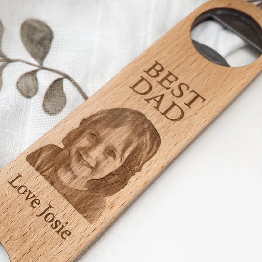 Personalised Timber Bottle Opener With PHOTO