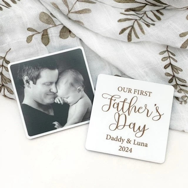 Personalised Acrylic Photo Tiles Set With PHOTO
