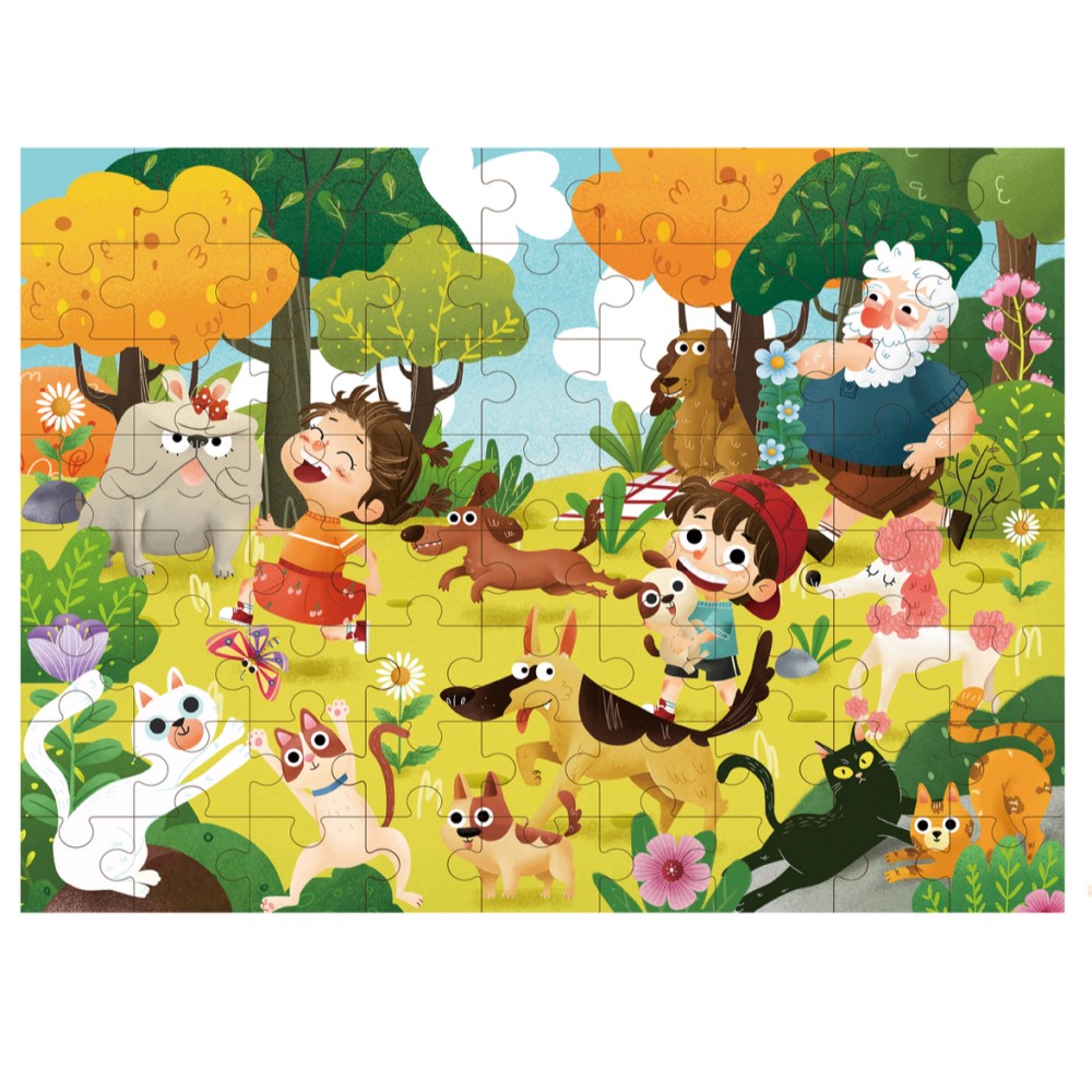 Pets Park Wooden Jigsaw Puzzle 72 Pcs