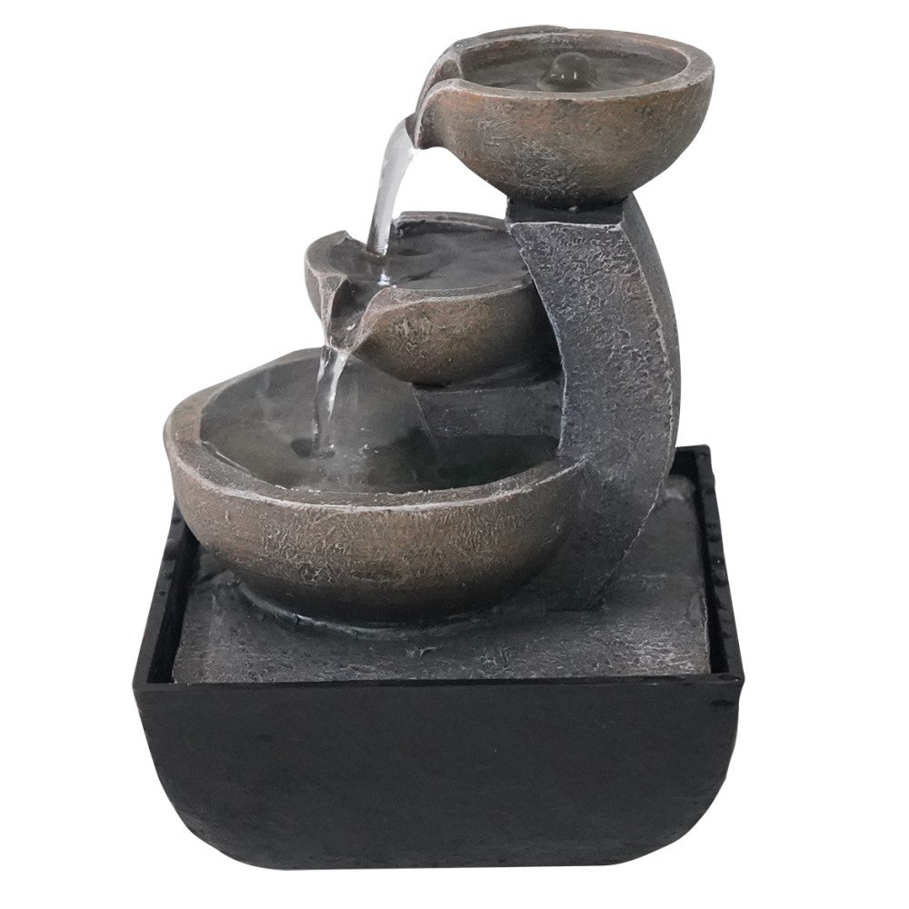 Pillar Pots Polyresin Fountain Tabletop Decor