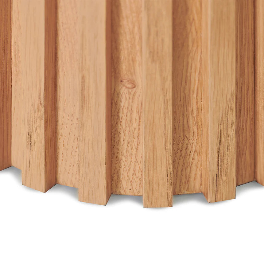 Pillared Oval Console Table 140cms - Natural