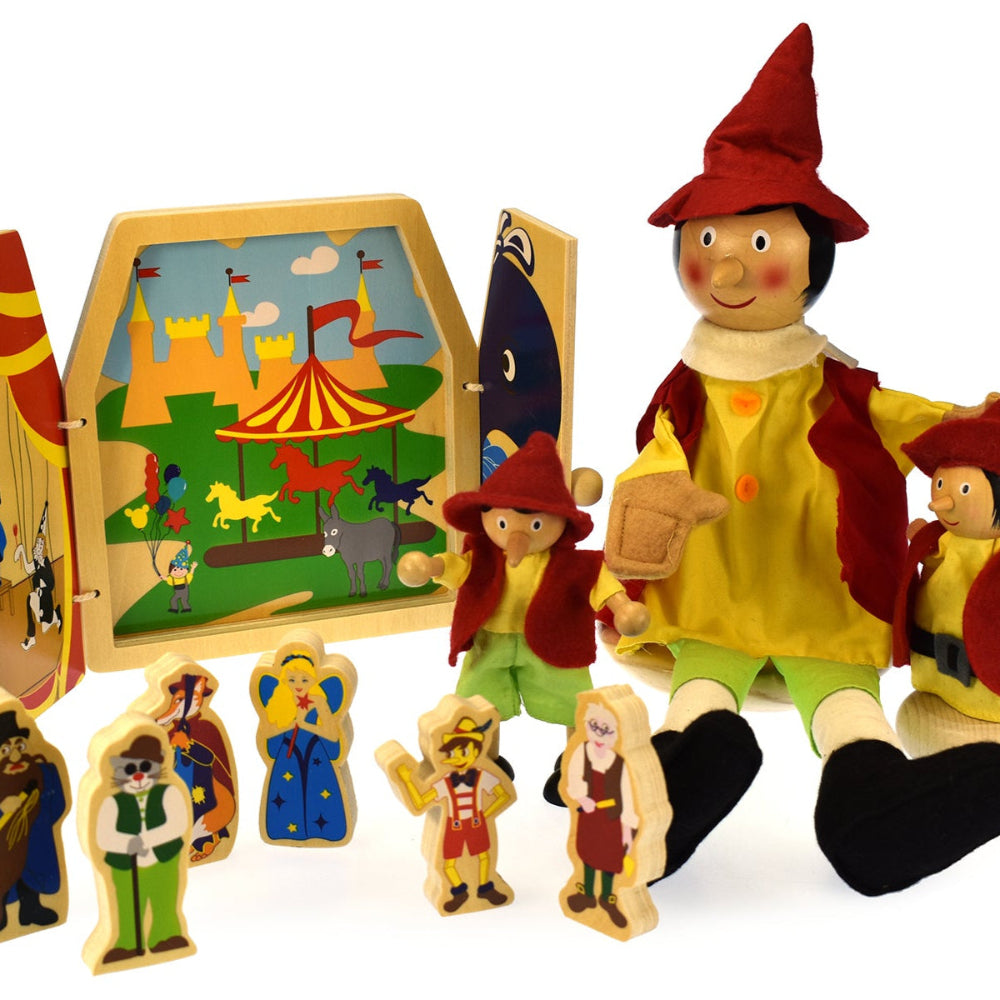 Pinocchio’s Magical Tale - Puppet & Story Set (4-Pack)