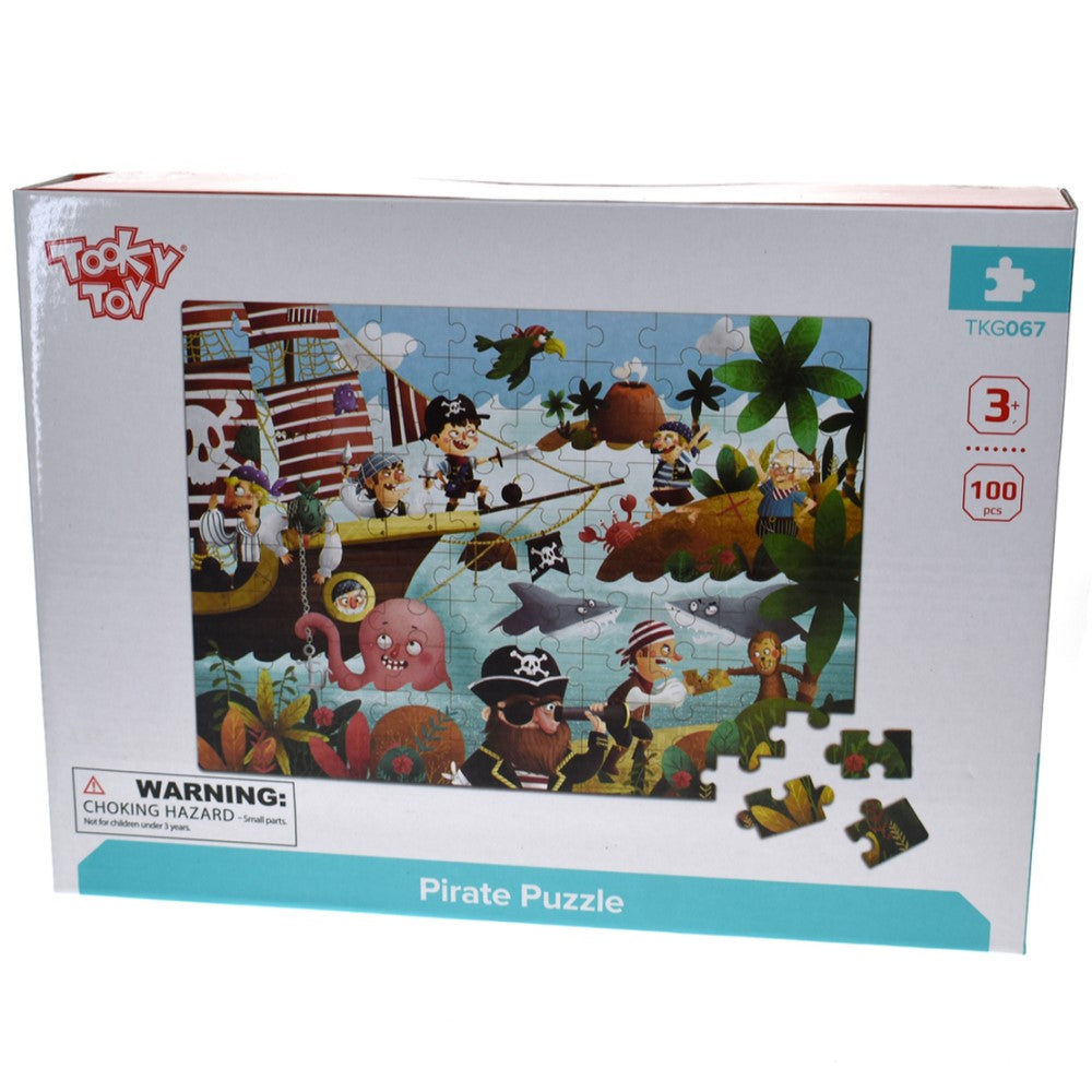 Pirates On Ship Wooden Jigsaw Puzzle 100 Pcs