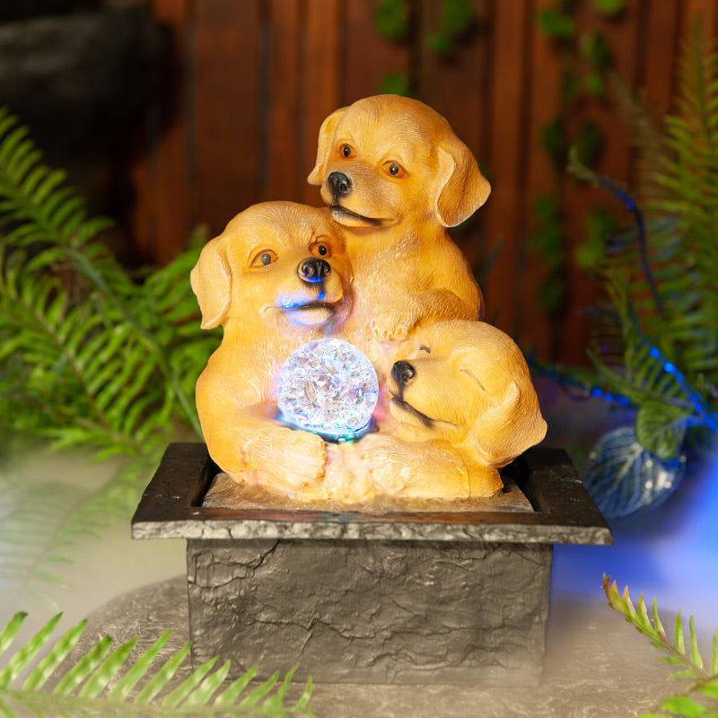 Playful Puppies Polyresin Tabletop Decor