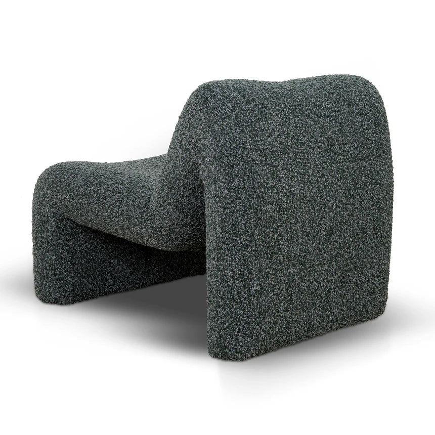 Plush Fabric Comfort Lounge Chair - Green Boucle