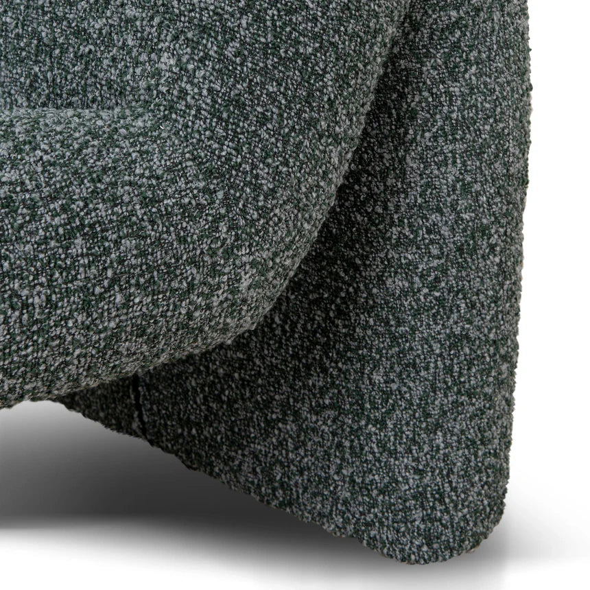 Plush Fabric Comfort Lounge Chair - Green Boucle