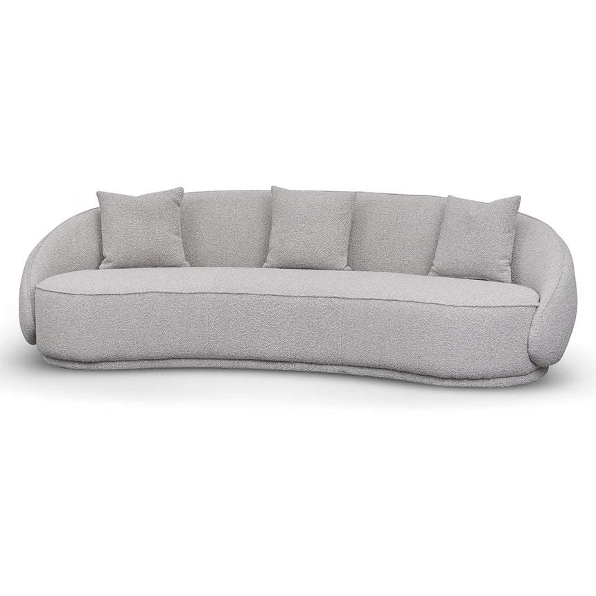 Plush Perfection 3-Seater Velvet Sofa - Ash Grey