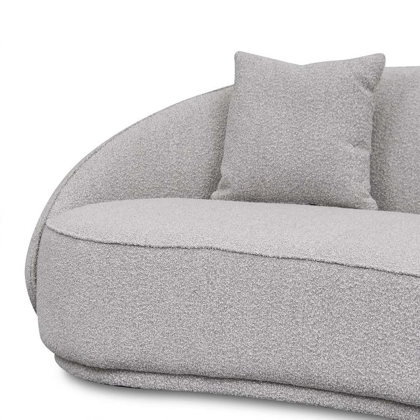 Plush Perfection 3-Seater Velvet Sofa - Ash Grey