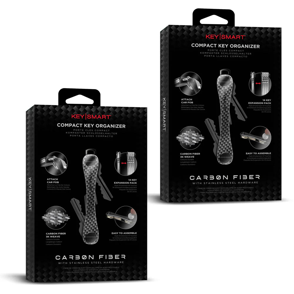 Pocket Compact Key Holder and Keychain Organiser - Set of 2