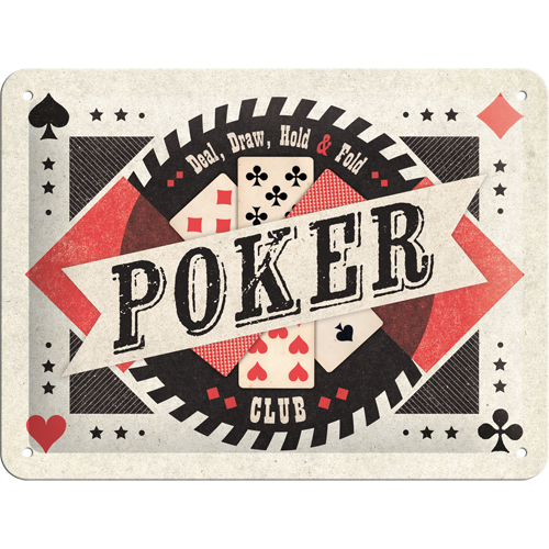 Poker - Sign Board 15 x 20cm