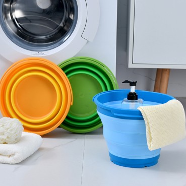 Polypropylene Foldable Bucket - Green