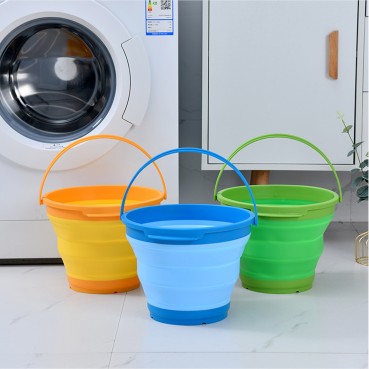 Polypropylene Foldable Bucket - Orange