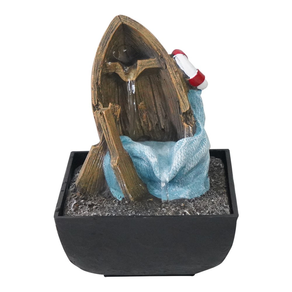 Polyresin Marina Life Fountain Tabletop Decor