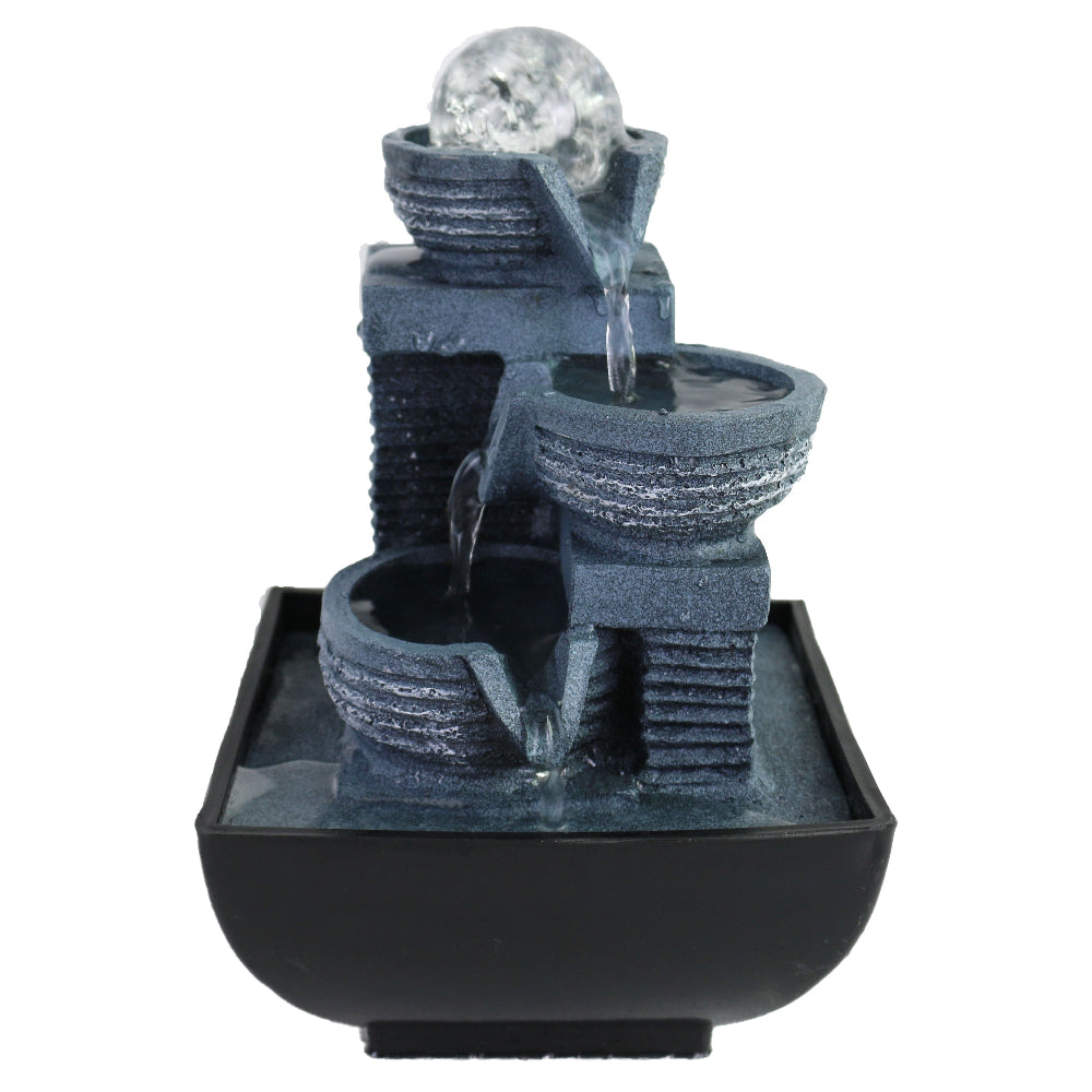 Polyresin Pottery Tower Tabletop Decor
