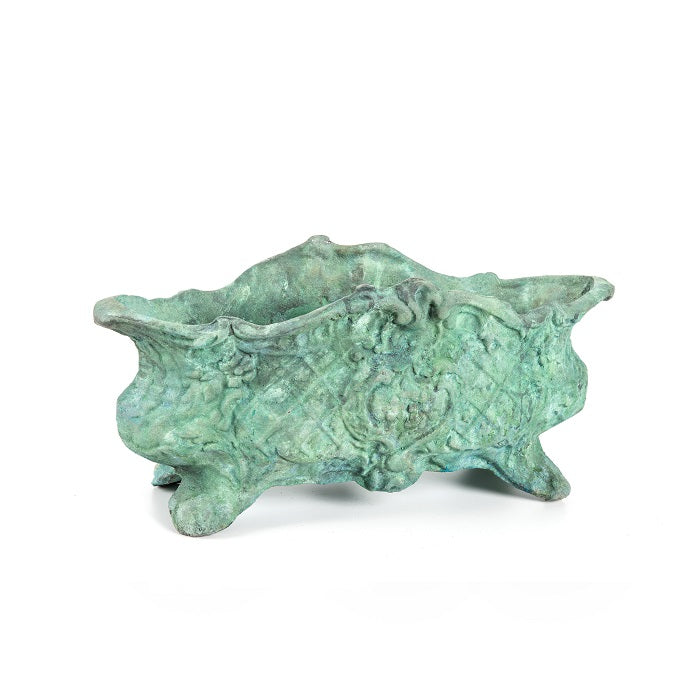 Verdigris Cast Iron Plant Pot Firenze