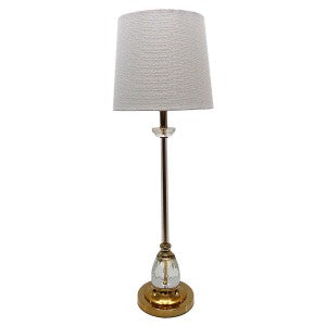 Premium Quality Classic Table Lamp with White Shade - 76.2cms
