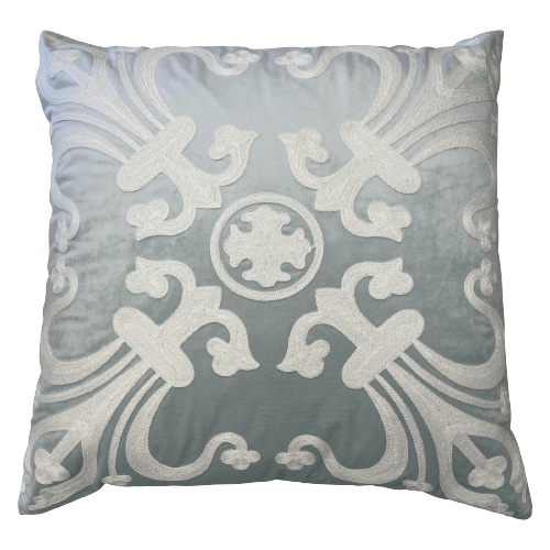 Provence Velvet 55x55cm Cushion Cover - Baby Blue