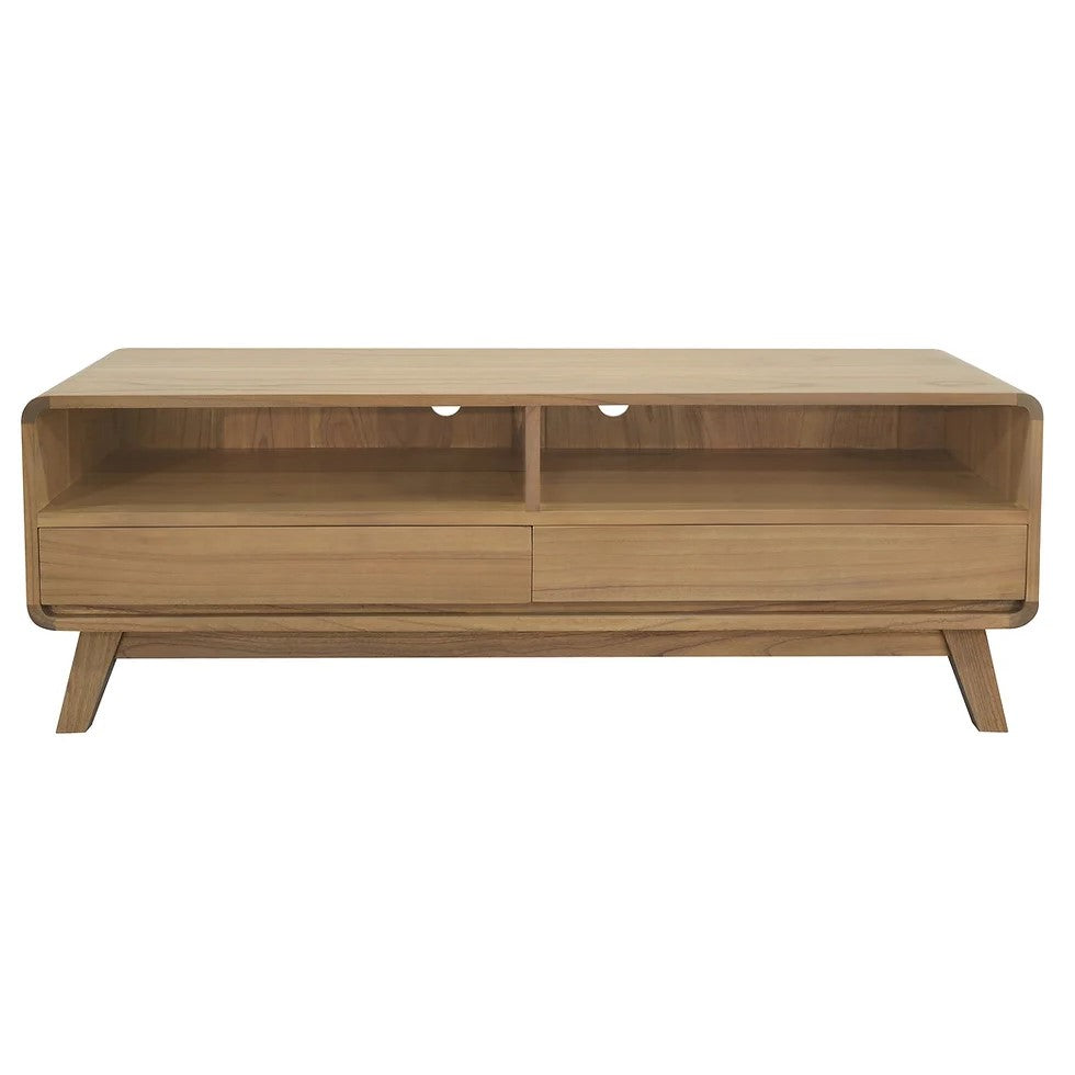 Providence 2 Drawer Entertainement Unit - Natural
