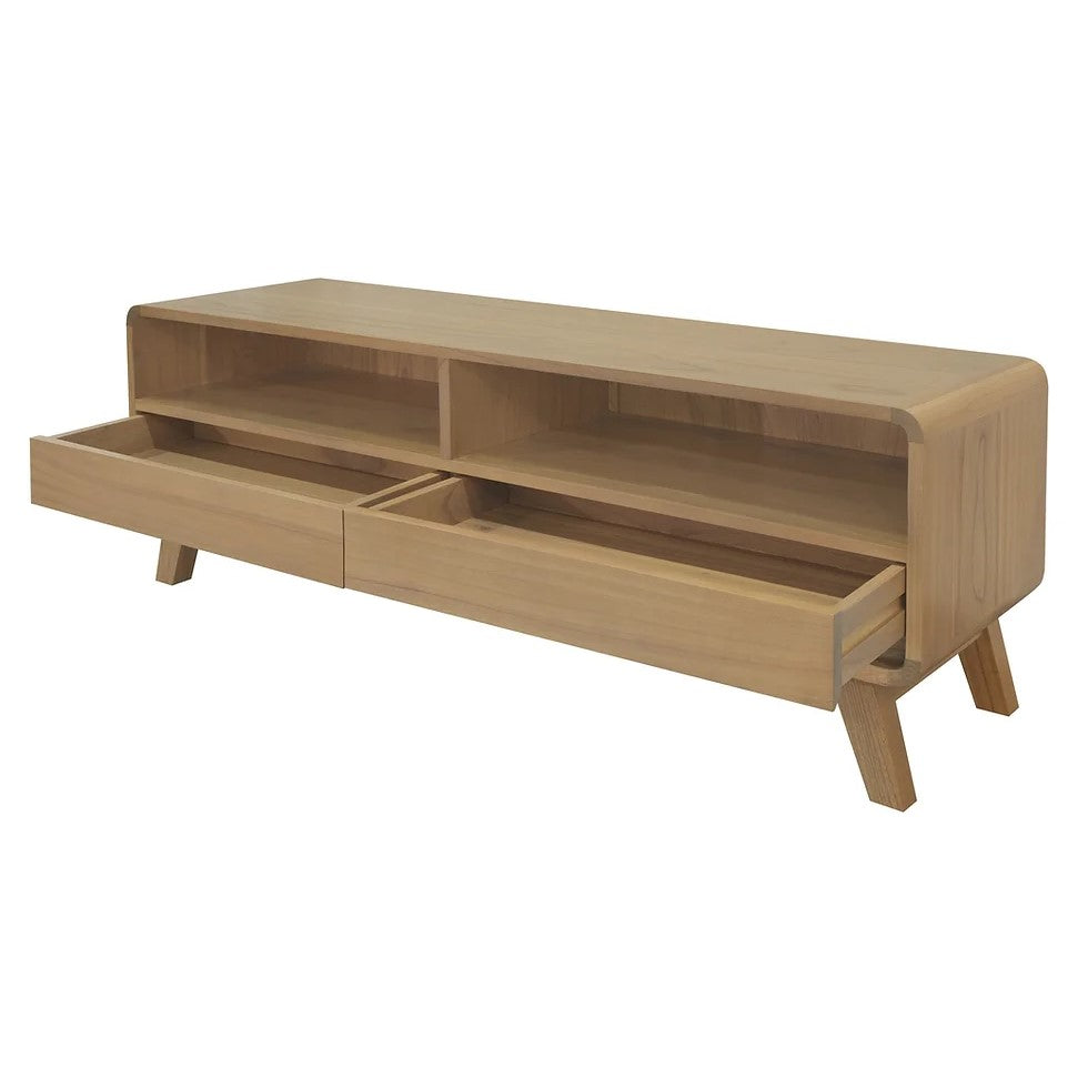 Providence 2 Drawer Entertainement Unit - Natural