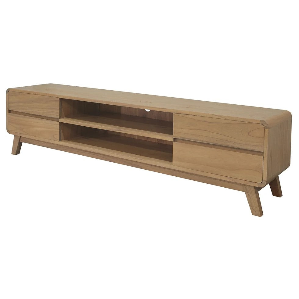 Providence 4 Drawer Entertainement Unit - Natural