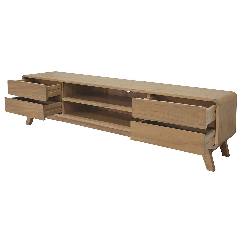 Providence 4 Drawer Entertainement Unit - Natural