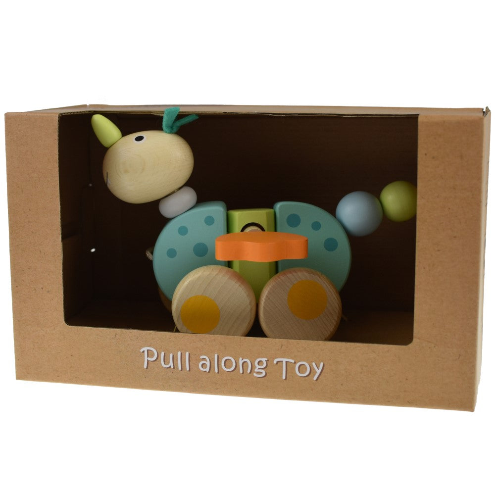 Toddlers' Wooden Pull Along Dragon