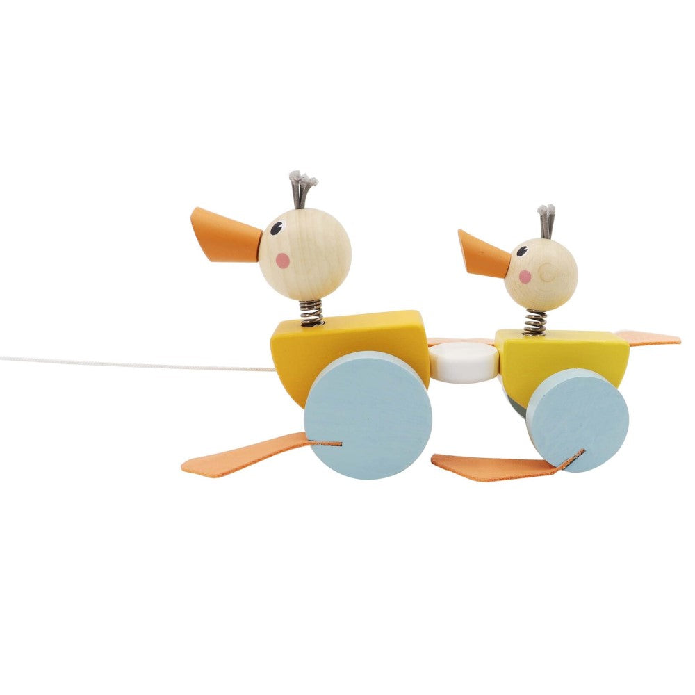 Toddlers' Wooden Pull Along Toy Ducks