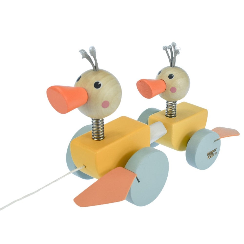 Toddlers' Wooden Pull Along Toy Ducks