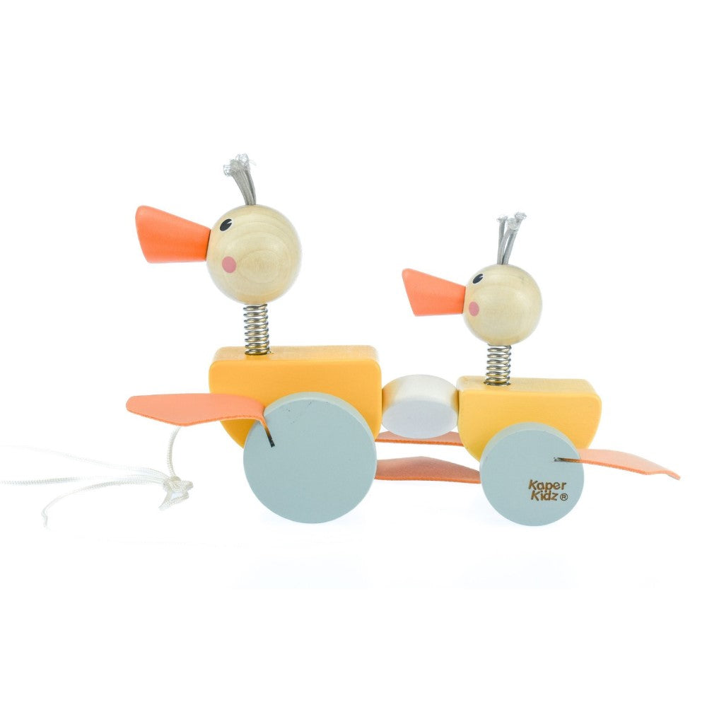 Toddlers' Wooden Pull Along Toy Ducks