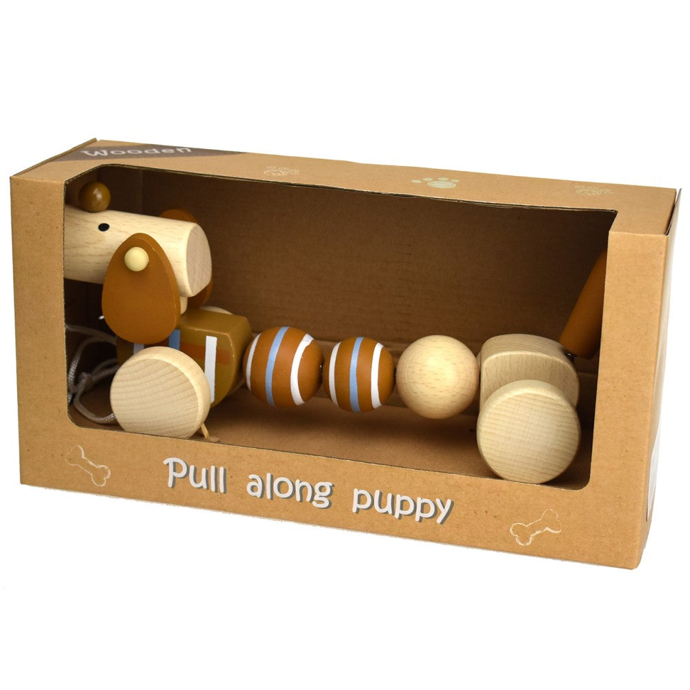 Toddlers' Wooden Pull Along Sausage Dog