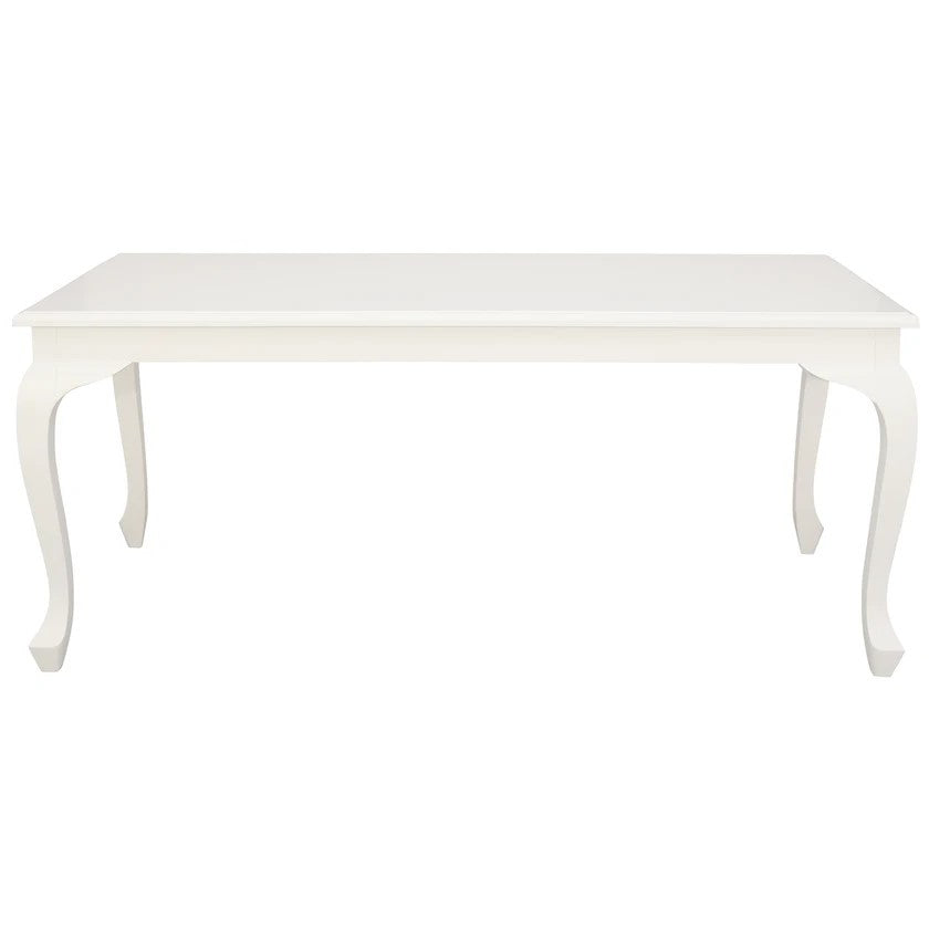 Queen Anne Vintage-Inspired Dining Table - 180cms