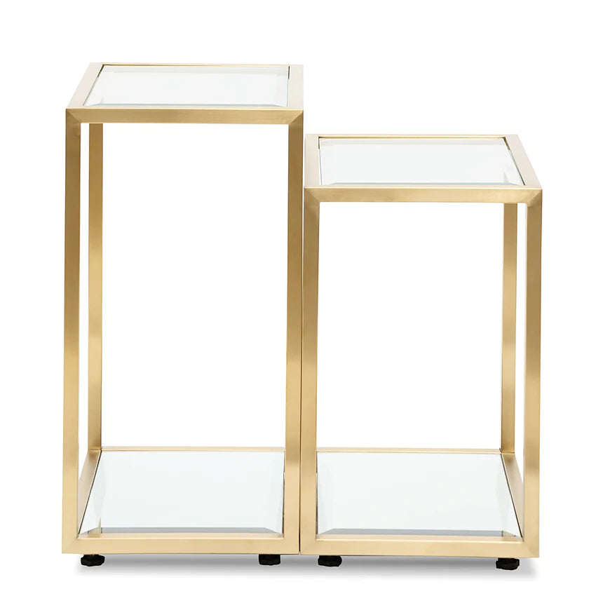 Radiant Golden Side Table - Set of 2