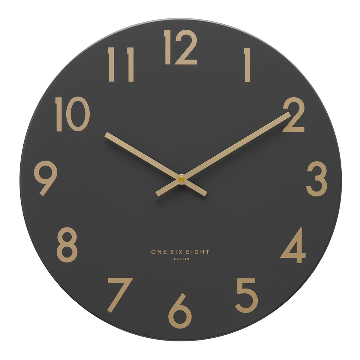 Radiant Rhythms Charcoal Wall Clock (Available in 3 Sizes)