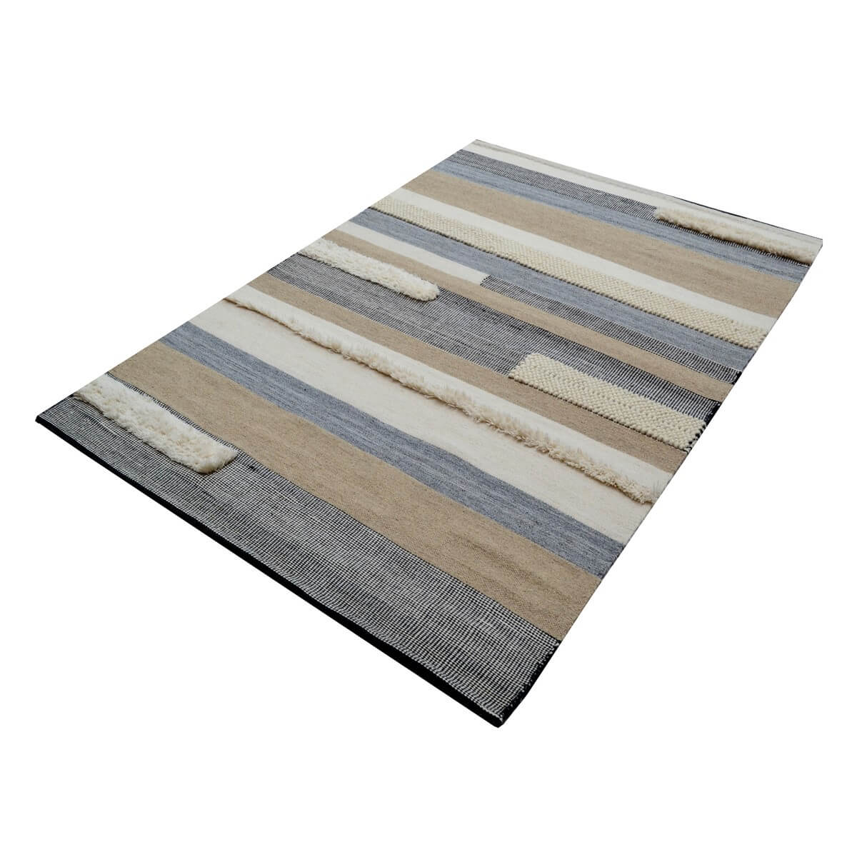 Radianta Handmade Woollen Rug - Brown (Available in 4 Sizes)