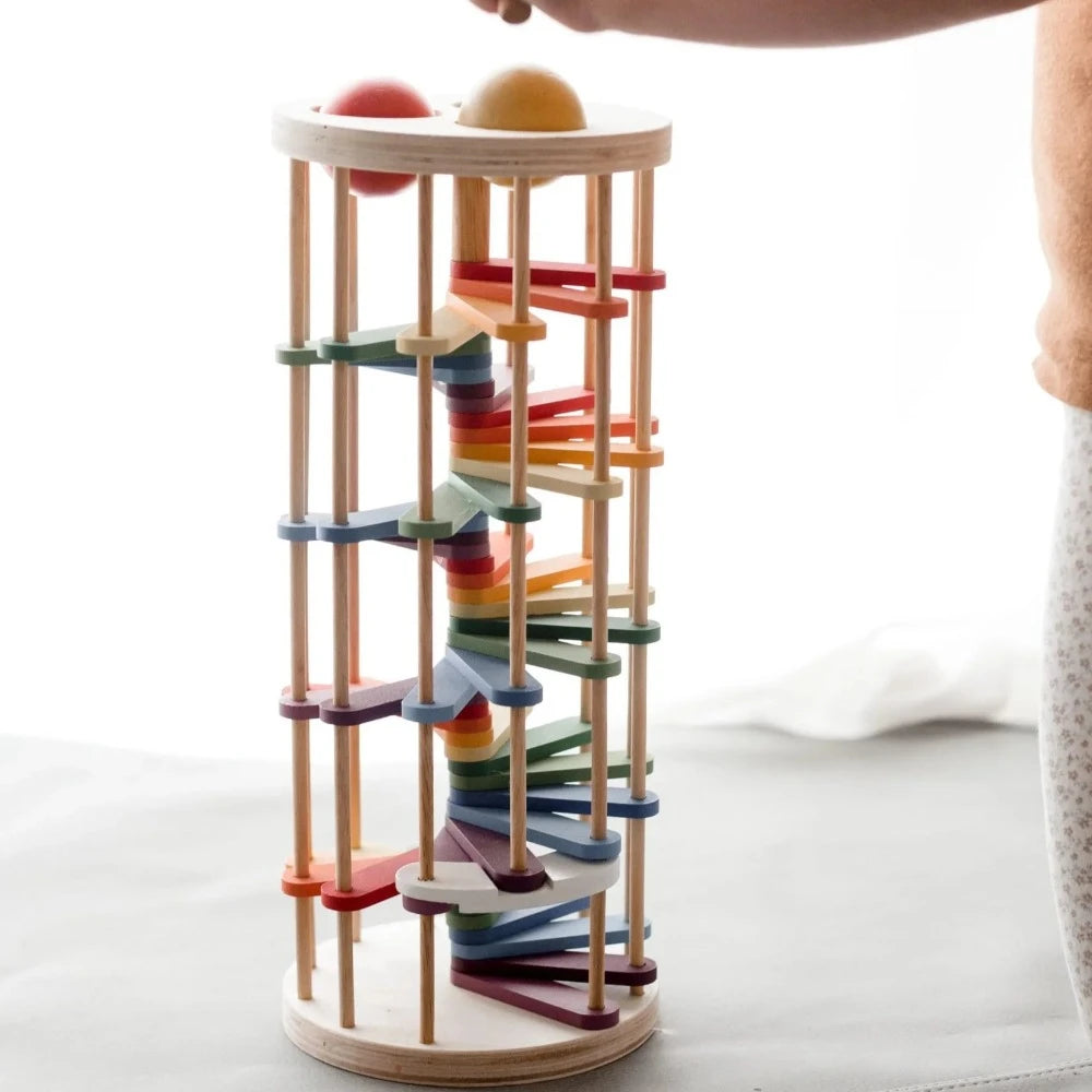 Rainbow Wooden Pound A Ball Tower