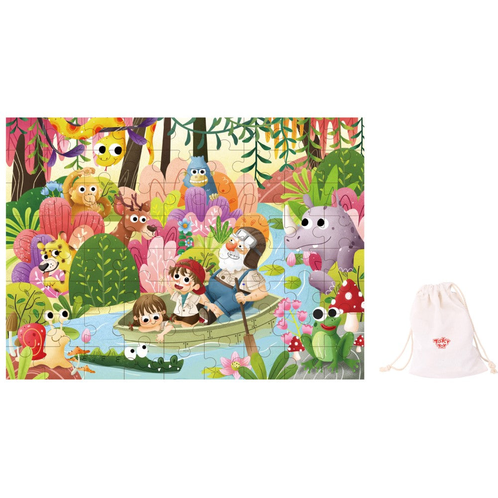 Rainforest Wooden Jigsaw Puzzle 72 Pcs