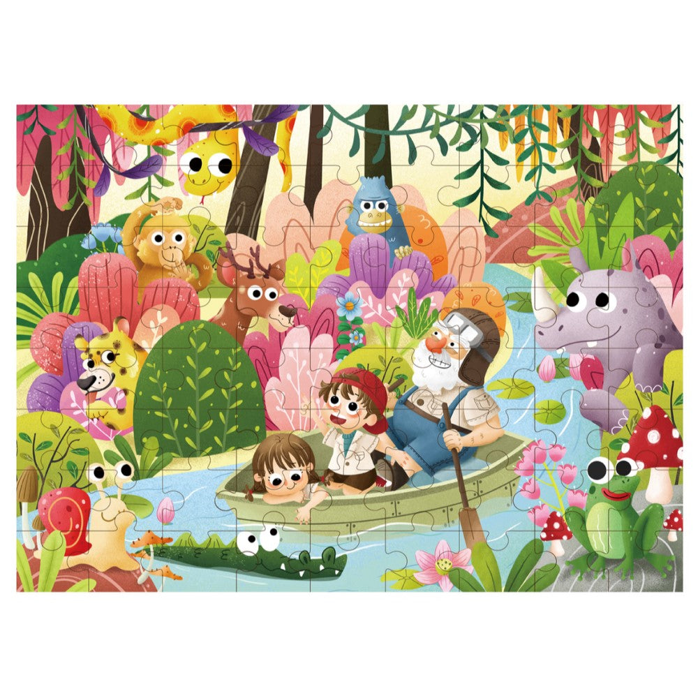 Rainforest Wooden Jigsaw Puzzle 72 Pcs