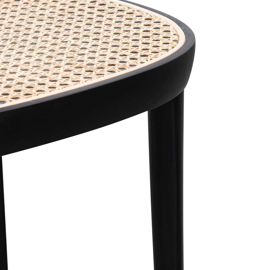 Rattan Comfort Dining Chair - Black